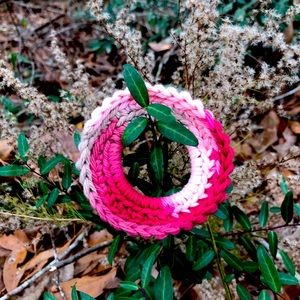 Handmade/crotched ponytail holder or wrist attire